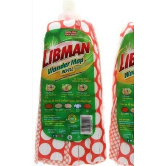 Libman Wonder Mop Refill 5.2 in. W x 10.6 in. L Nylon Mop Refill new in package - Picture 3 of 7
